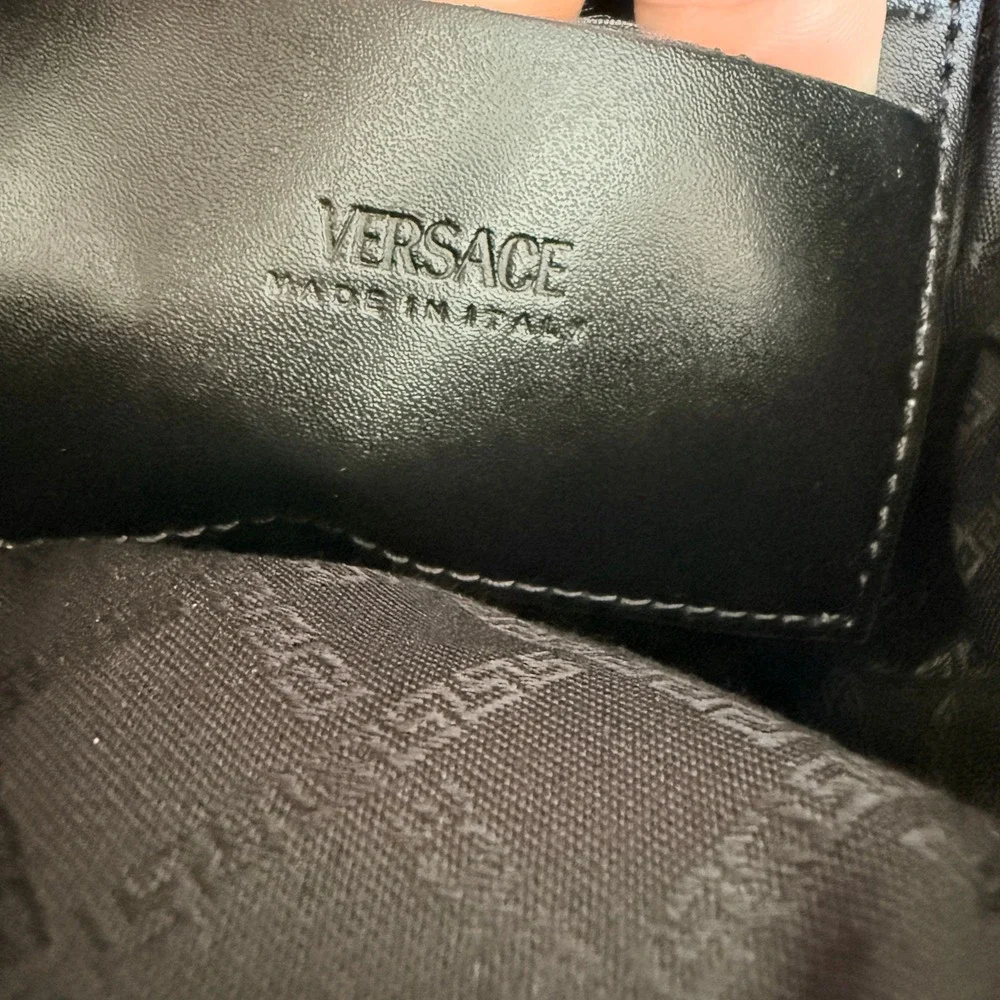 Versace greca embossed